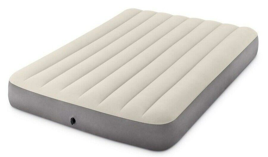 Intex Dura Beam Queen Inflatable Air Mattress Indoor Camping Airbed 25cm Thick
