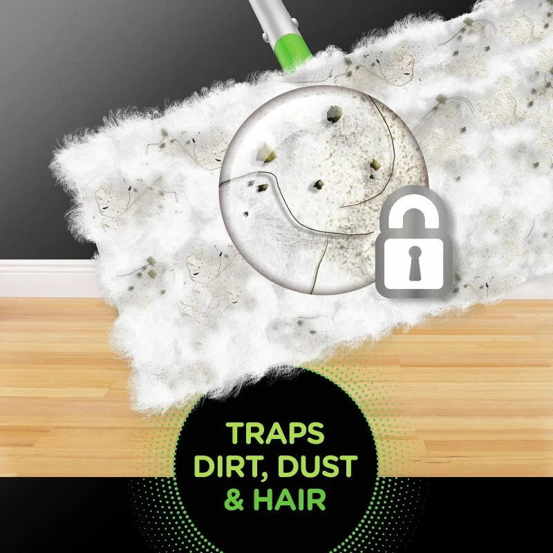 Swiffer Sweeper Heavy Duty Dry Floor Cleaner Cloths Unscented 3D Fibers 50ct