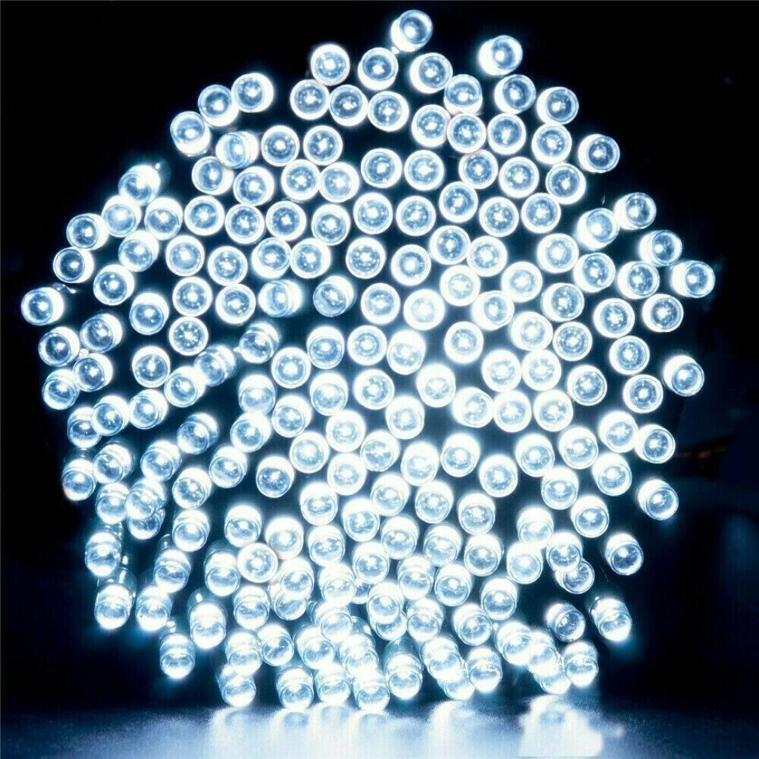 Lytworx 250 White LED Fairy Lights Christmas String Light Decoration 12.4m