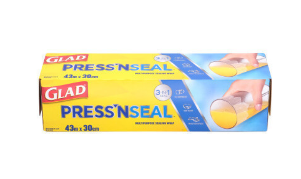 Glad Press 'N Seal Sealing Wrap Food Wrapping Cover Multipurpose 30CM x 43M