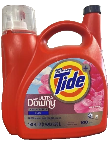 Tide With Ultra Downy April Fresh Liquid Laundry Detergent 100 Loads 3.78L