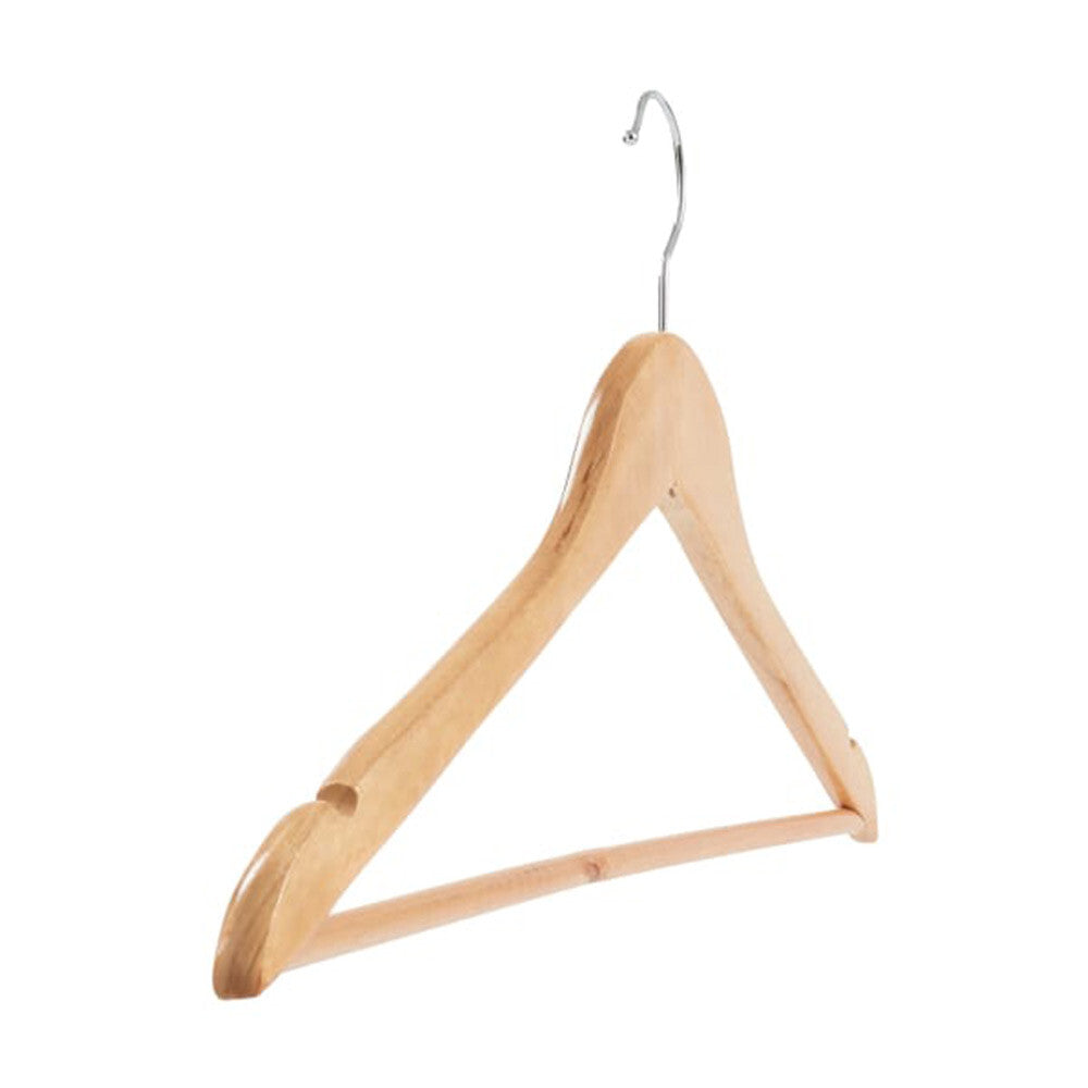 16 pcs Wooden Clothes Hangers Coat Pants Suits Coat Rack Wardrobe Hangers