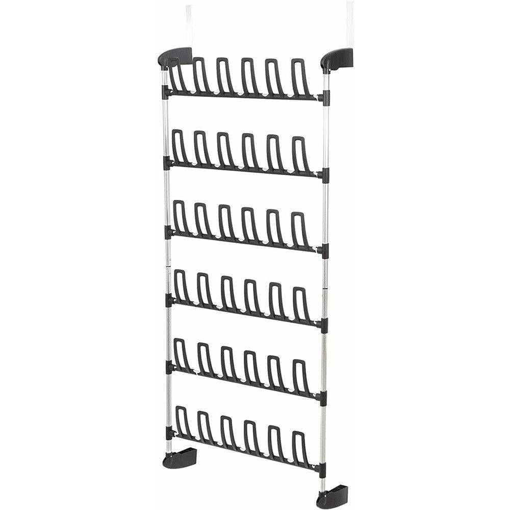 Angela Over the Door Shoe Rack Portable Hanging Shelf 18 Pair Storage Organizer