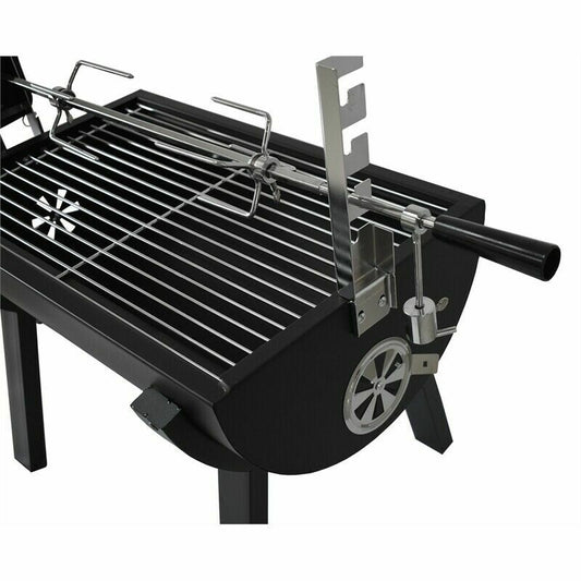 Jumbuck Rondo Electric Spit Charcoal Roaster BBQ Rotisserie Grill Picnic Outdoor