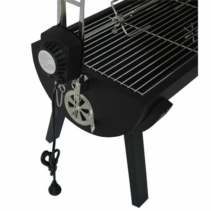 Jumbuck Rondo Electric Spit Charcoal Roaster BBQ Rotisserie Grill Picnic Outdoor