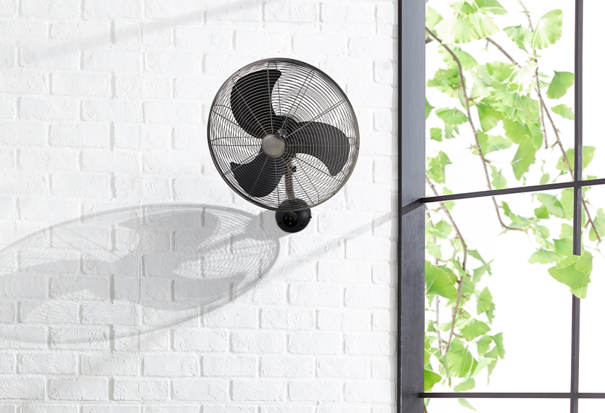 Dimplex 50cm Wall Mounted Fan with Remote Control 3 Speed Oscillating Black