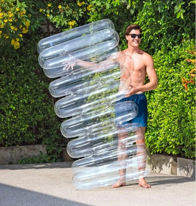 Bestway H2OGO Inflatable Float Bed Seat Lounge Clear Beach Swimming Pool 7ft