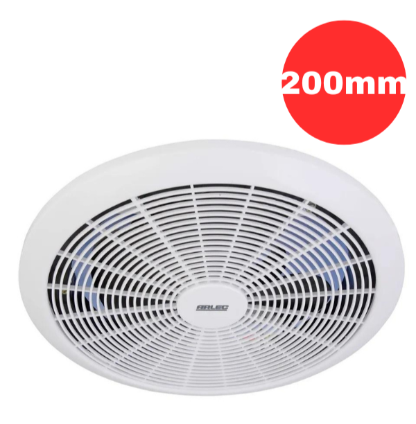 Arlec Ceiling Exhaust Fan Bathrooms Kitchen Ventilation Powerful Electric 200mm