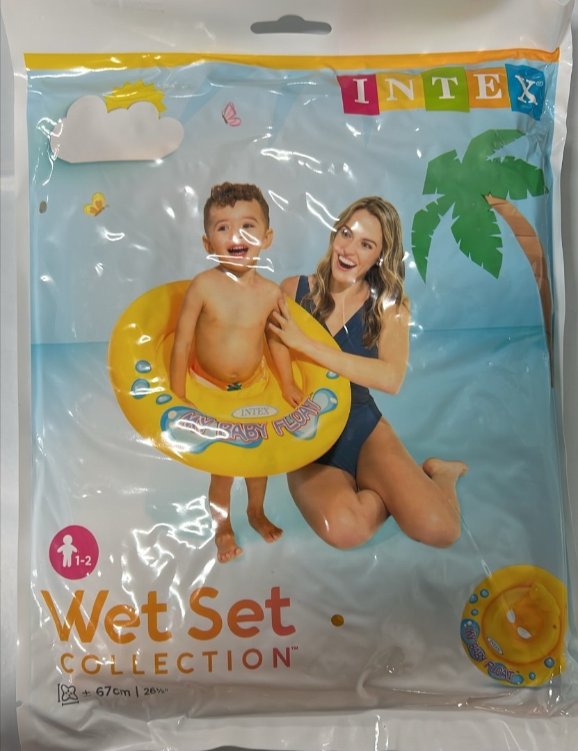 Intex My Baby Float Swimming Pool Beach Ring Toddler Summer Fun for 1 to 2 Years