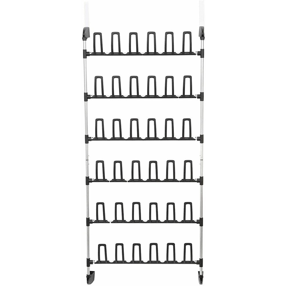 Angela Over the Door Shoe Rack Portable Hanging Shelf 18 Pair Storage Organizer
