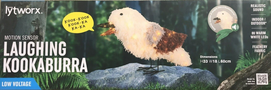 Lytworx Laughing Kookaburra Motion Sensor LED Sound Home Xmas Decor  Low Voltage
