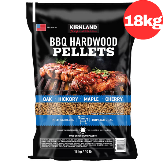 Kirkland Signature Premium BBQ Hardwood Pellets All Natural Hickory Smoker 18kg