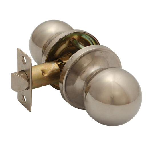 Ikonic  Ruby Passage Thickness Door Knob Handle Set Bright Chrome