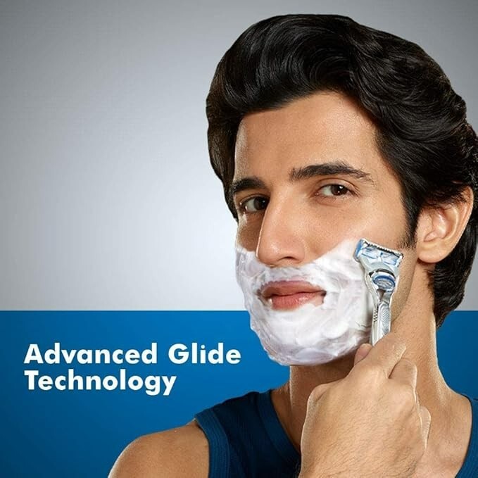 3 x Gillette Fusion Shaver Gel Hydra Sensitive Skin  Mens Shaving 195g