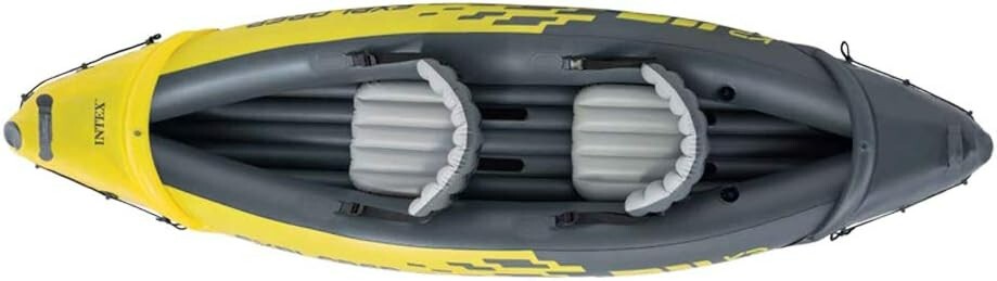 Intex Kayak Boat Canoe K2 Inflatable 2 Seat Floating Oars River Lake