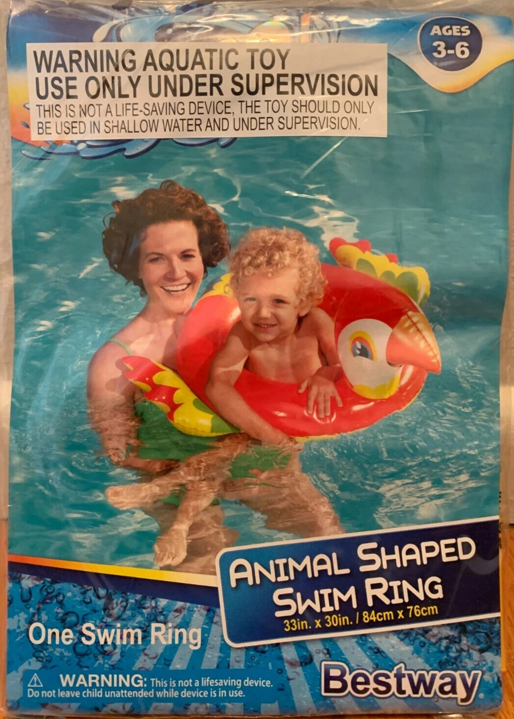 Bestway Animal Shape Swim Ring Inflatable Beach Lounge Pool Float Toy for kids