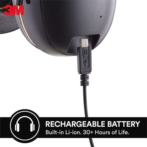 3M Bluetooth Earmuffs WorkTunes MP3 Call Connect Wireless Rechargeable Headphone