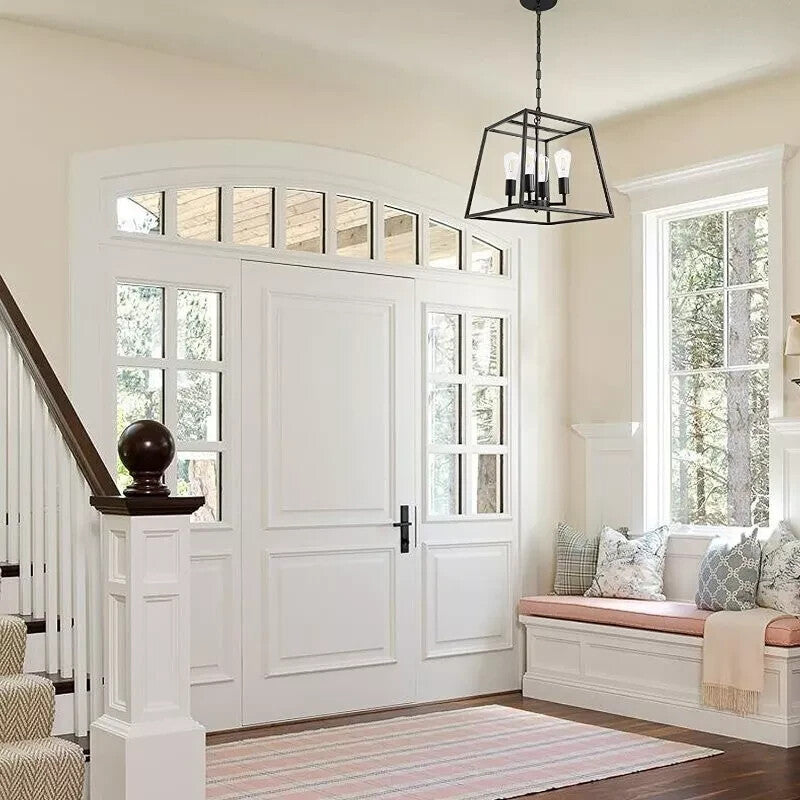 Artika Carter Pendant 4 Lights Chandelier Industrial Kitchen Hanging Dining