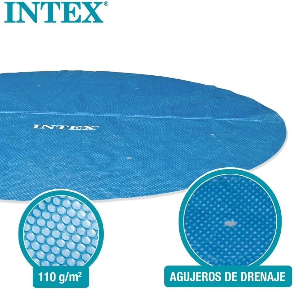 Intex  Above Ground  Pool Solar Round Cover Heating Protective Set for 10' Pools