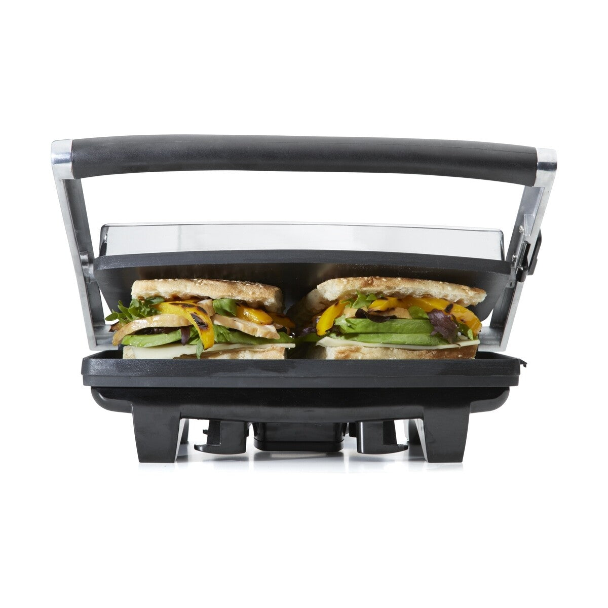 2 Slice Sandwich Maker Electric Press Grill Non Stick Flat Plate Toaster Toastie