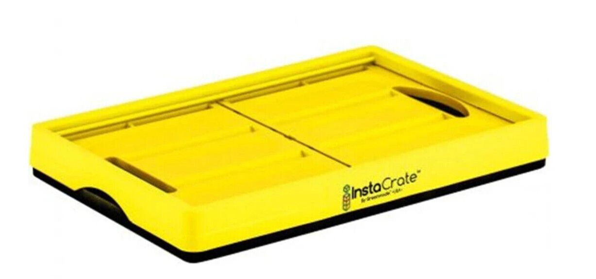 Instacrate Collapsible Crate Storage Foldable Container Solution 46L Yellow