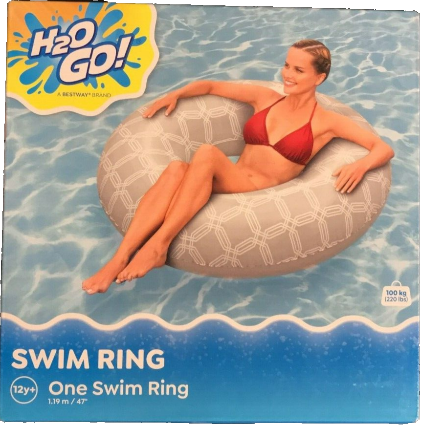 Bestway H2OGO Inflatable Swim Ring Swimming Pool Beach Water Lounge Float Raft