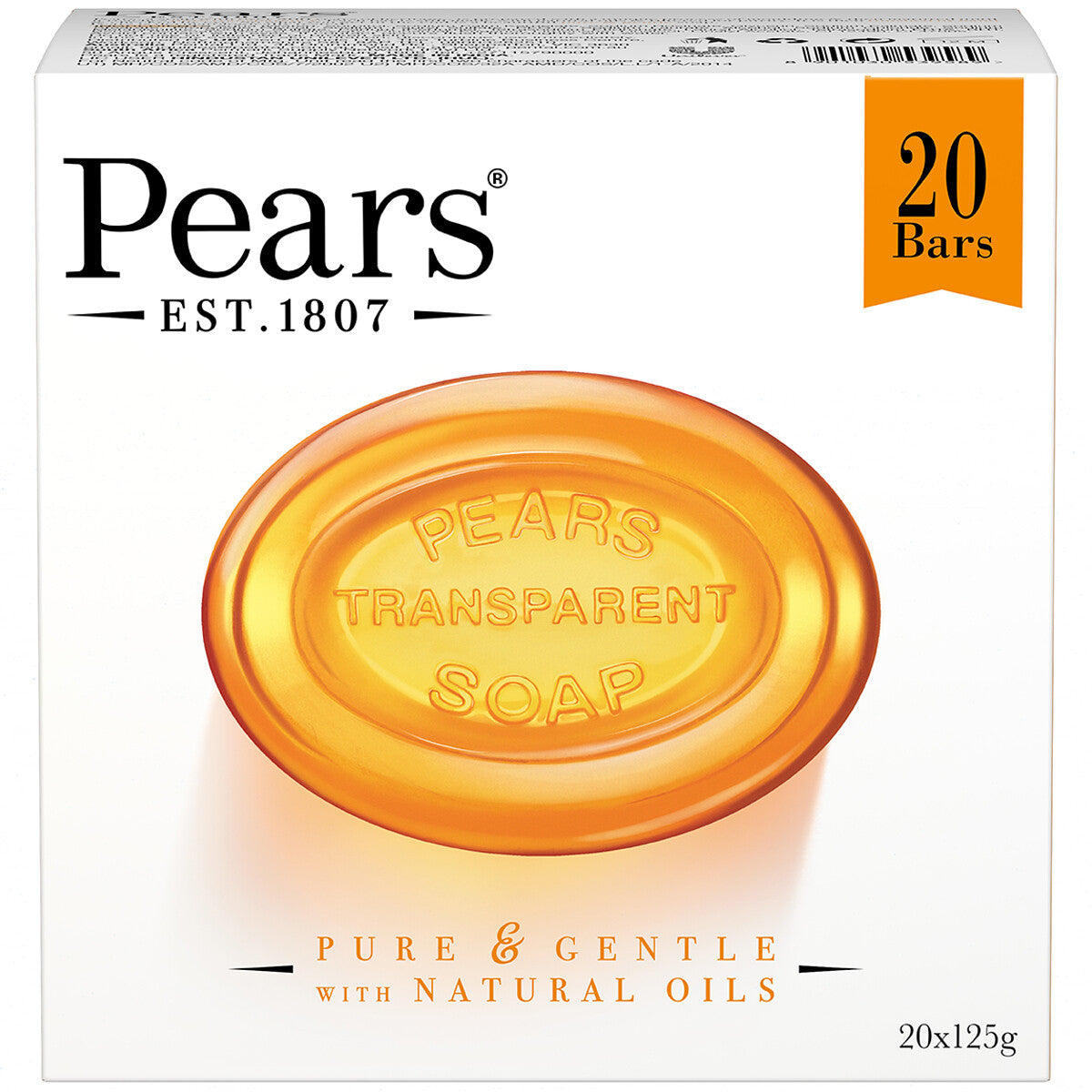 Pears Amber Transparent Soap Gentle Care Dermatologist Tested Pack 10 20 40 Pc
