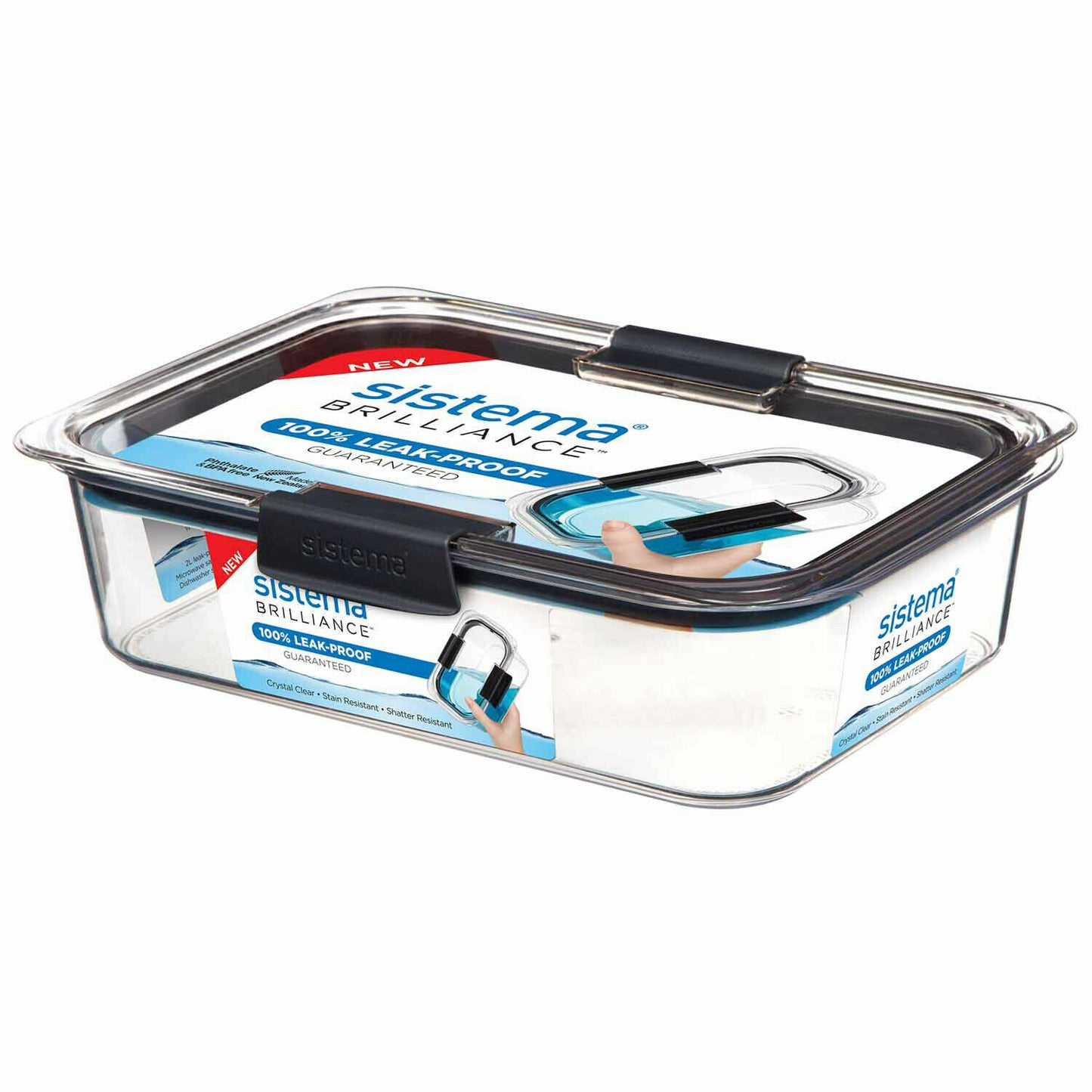 NEW Sistema Brilliance 14 Piece Food Storage Containers & Lids Housewarming Set