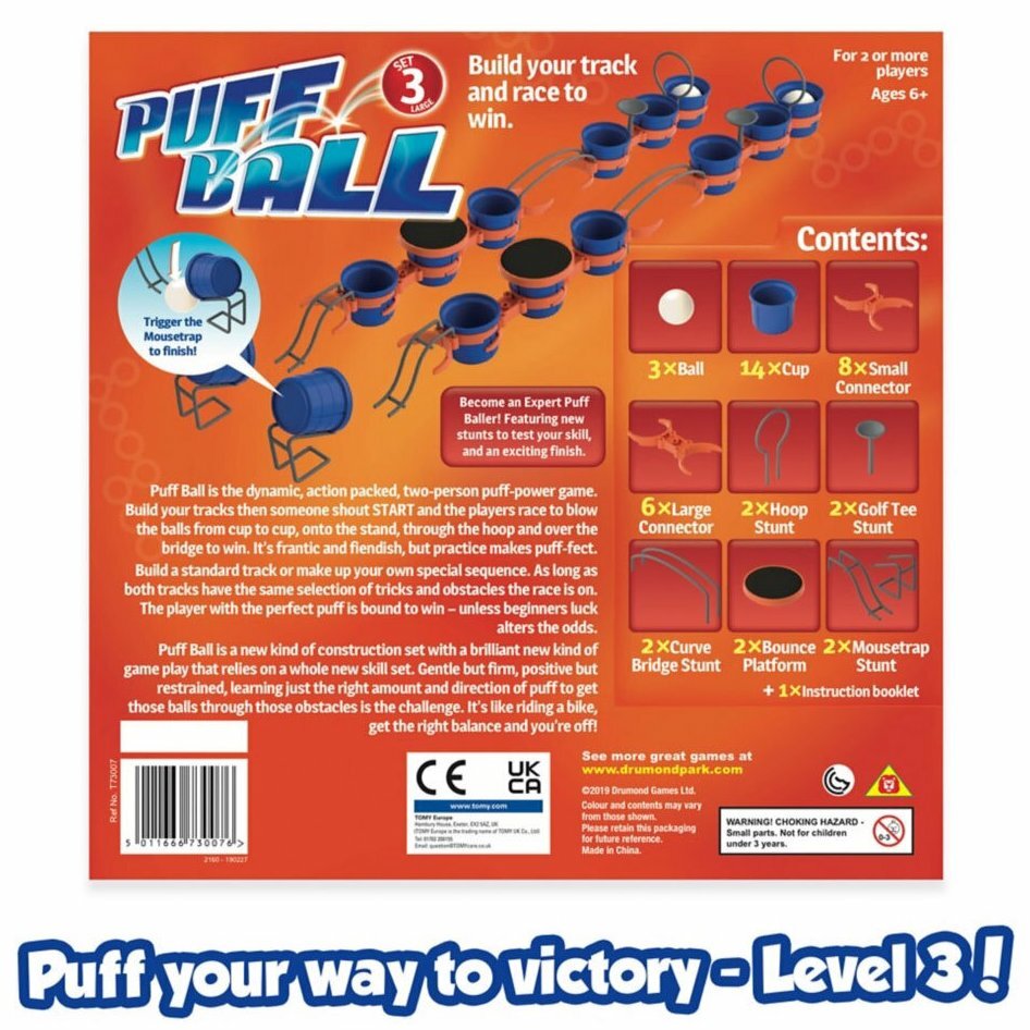 Tomy Puff Ball Race Game Party Toy Kids Board Games Family Multi Player