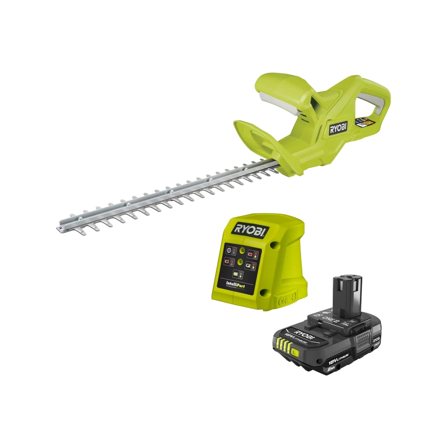Ryobi 18V Hedge Trimmer Kit ONE+ 2.0Ah Cordless Battery Charger included