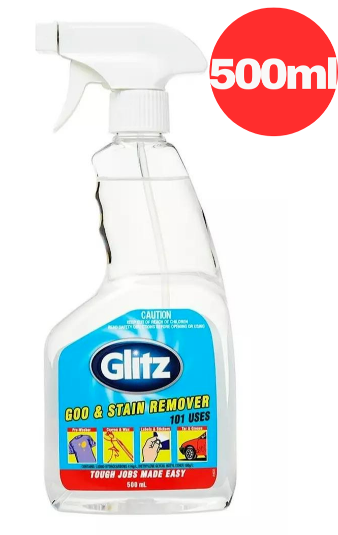 Glitz 500 mL Goo And Stain Remover Spray Label Sticker Tape Residue Cleaner
