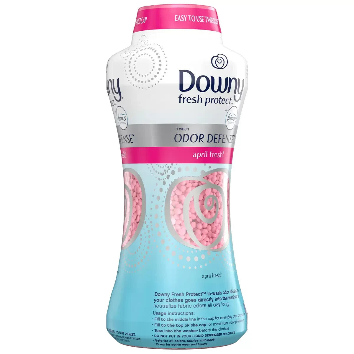 Downy April Fresh Fabric Softener Beads Scent Odour Defense In Wash Laundry 963g