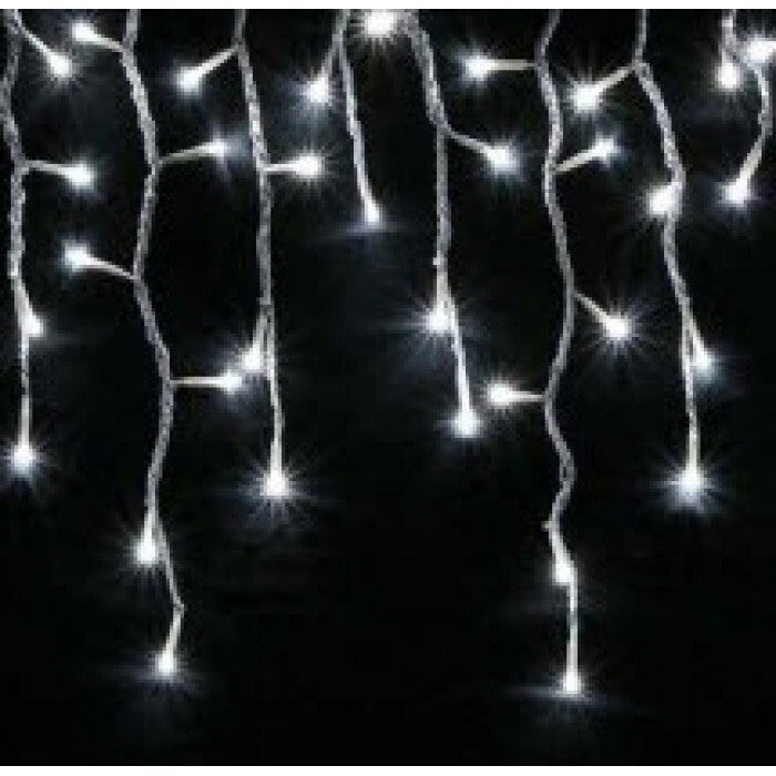 Lytworx 1200 White LED Solar Icicle Lights String Light Xmas Decoration 23.9m