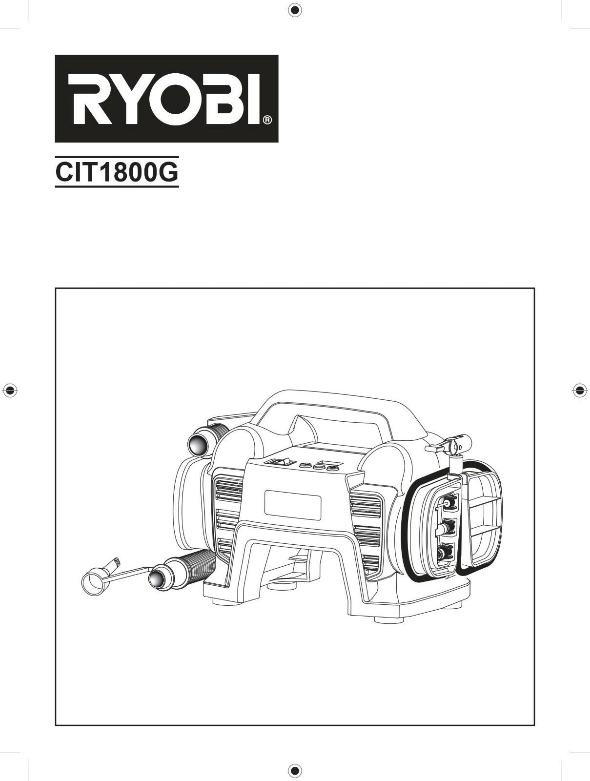 Ryobi One+ 18v Cordless Air Inflator and Deflator for Inflatable Beds Toys Tyres