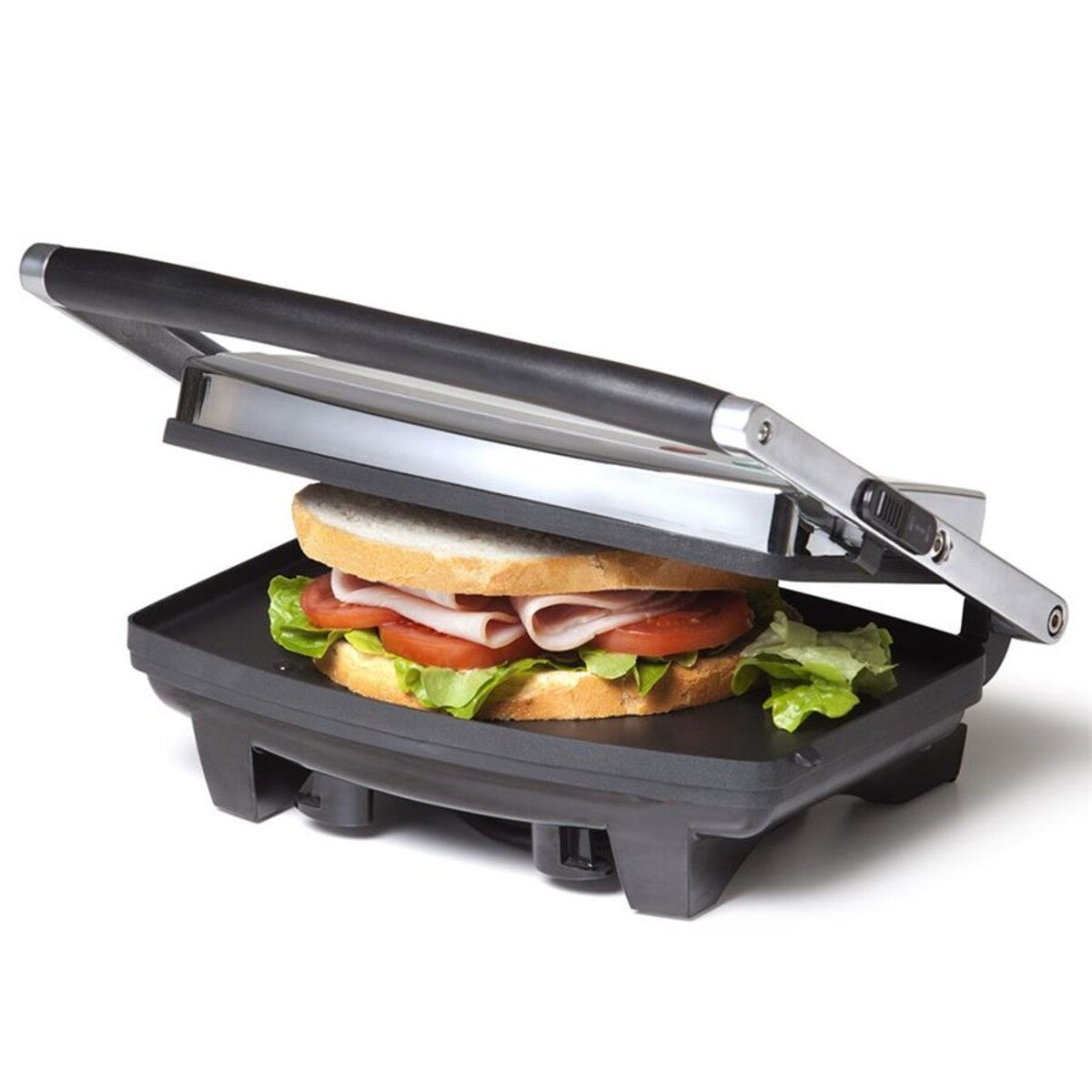 2 Slice Sandwich Maker Electric Press Grill Non Stick Flat Plate Toaster Toastie