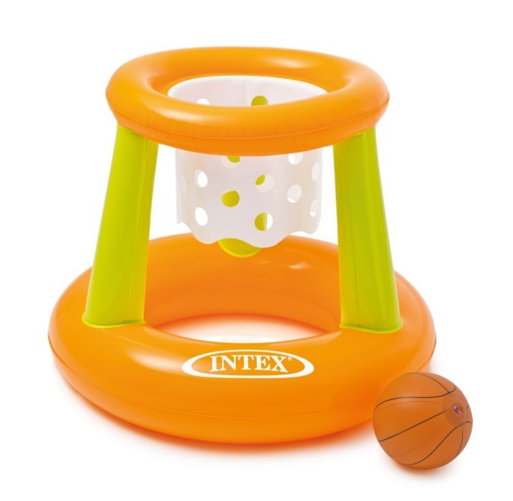 Intex Floating Basketball Hoop Inflatable Outdoor Pool Game Kids Play Summer Toy