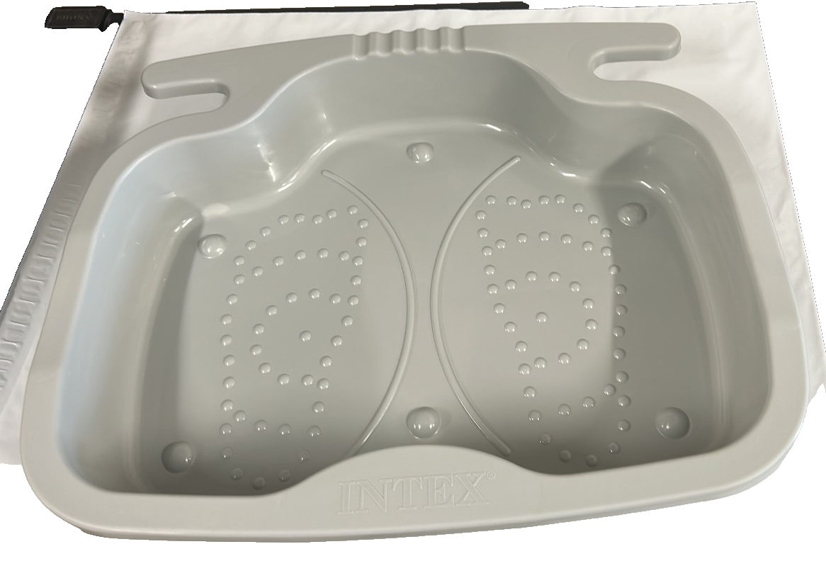Intex Krystal Clear Pool Footbath for Swimming Ladders Non-Slip Portable Basin