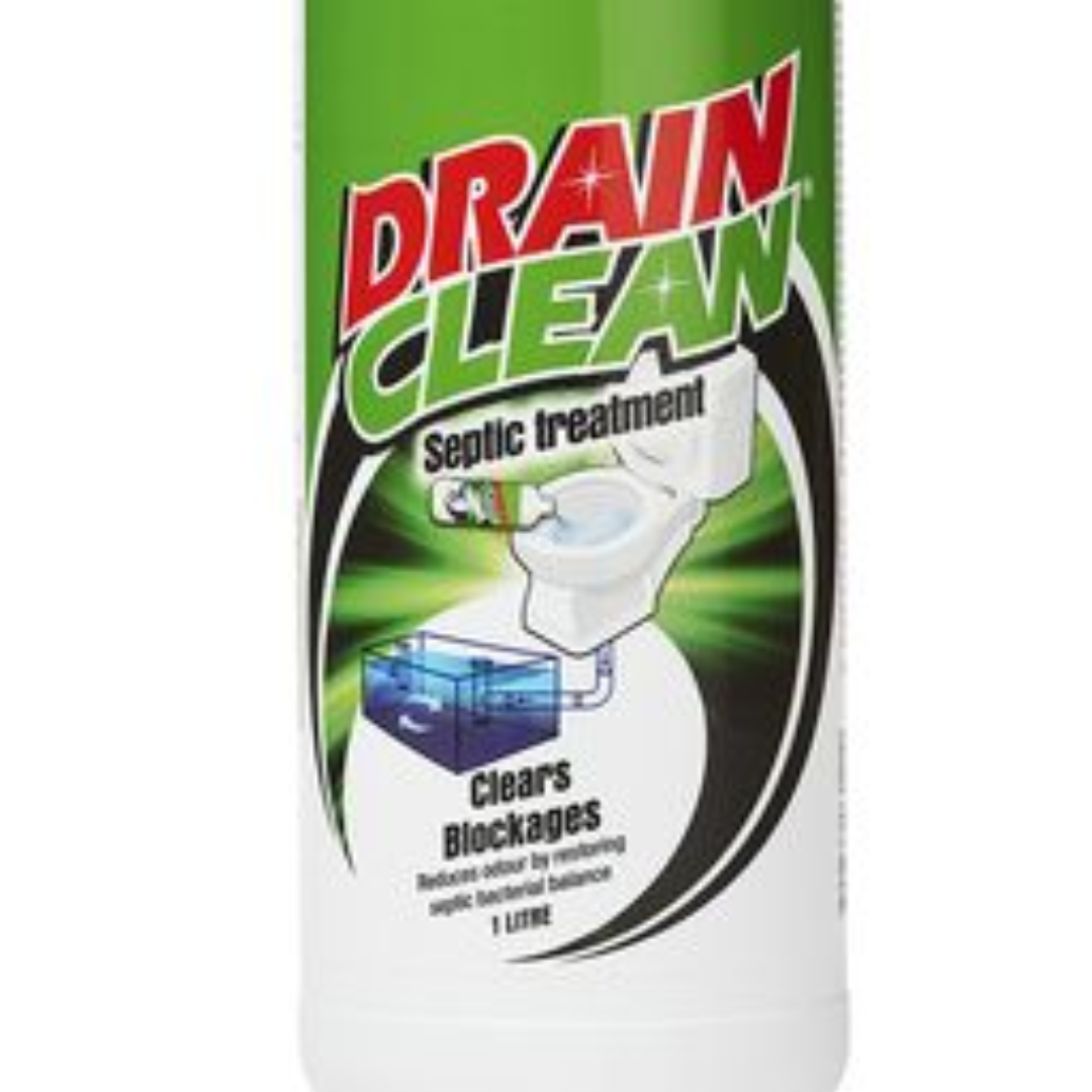 Drain Clean Septic Tank Treatment 1L Reduce Unpleasant Odours Clears Blockages