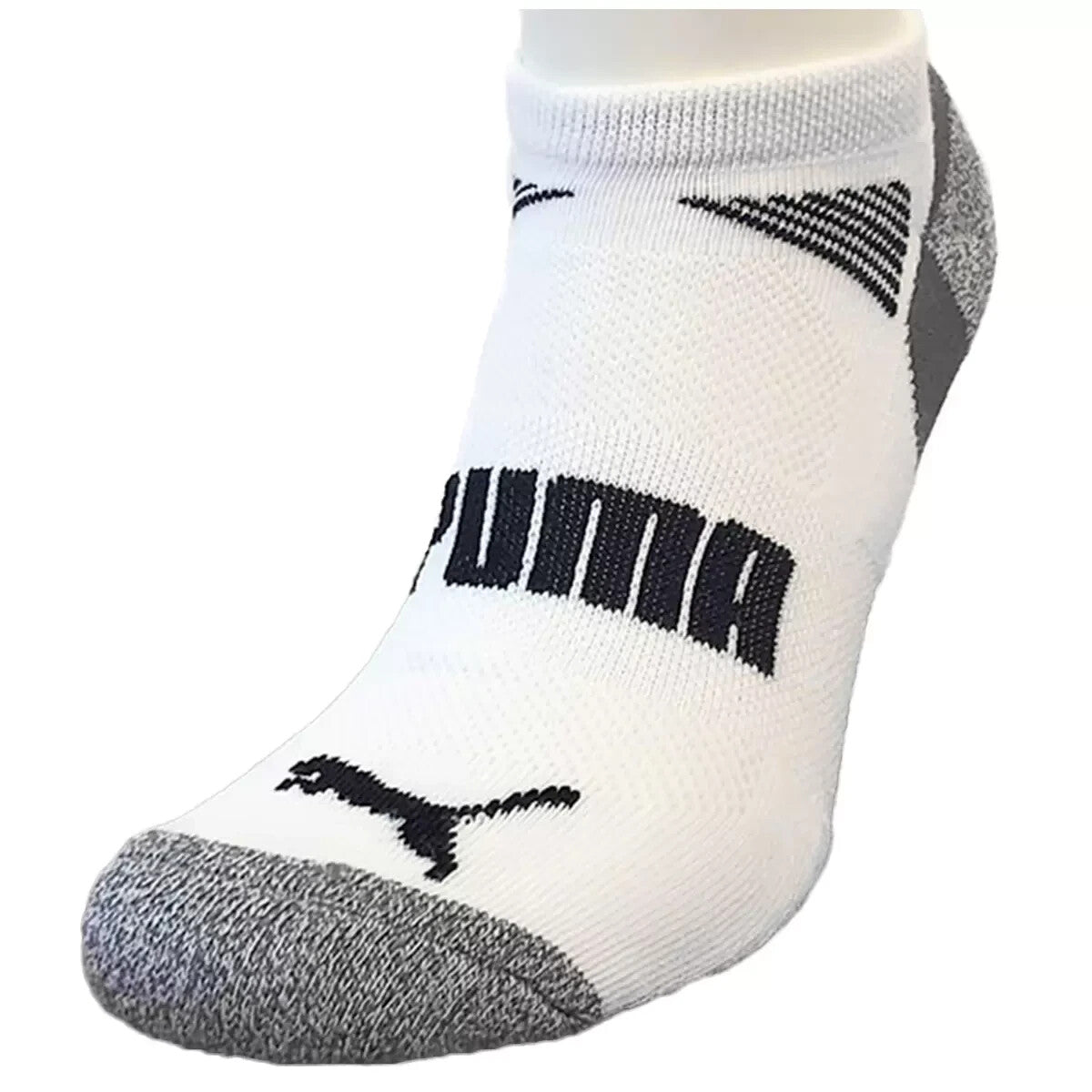 Puma Men's No Show Sock CoolCell Casual Sport Socks Size 13-15 White 8 Pack