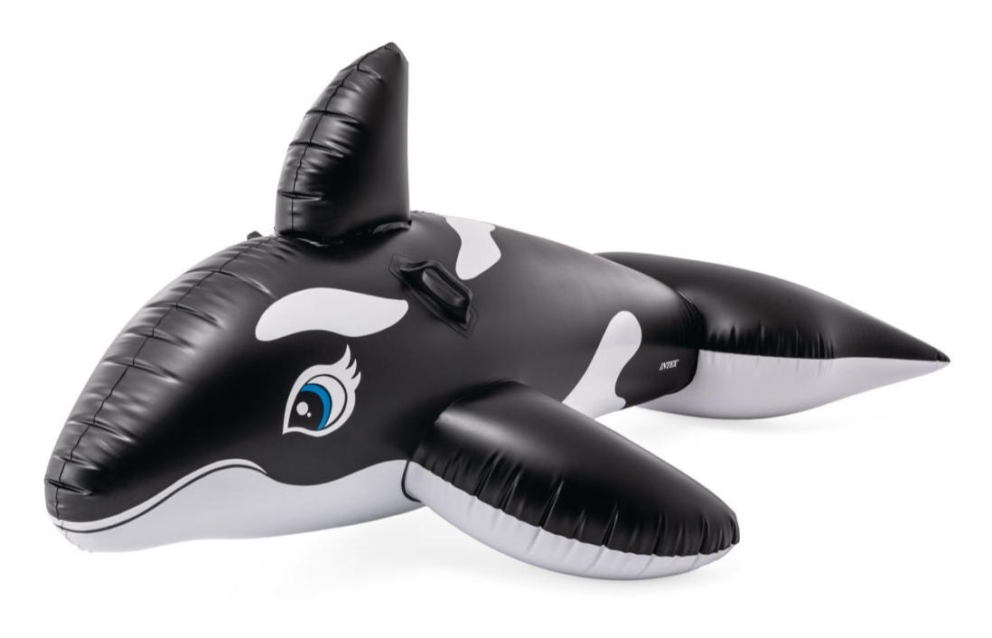 Intex Inflatable Floating Whale Ride On Swimming Pool Giant Toy Kids 3y+
