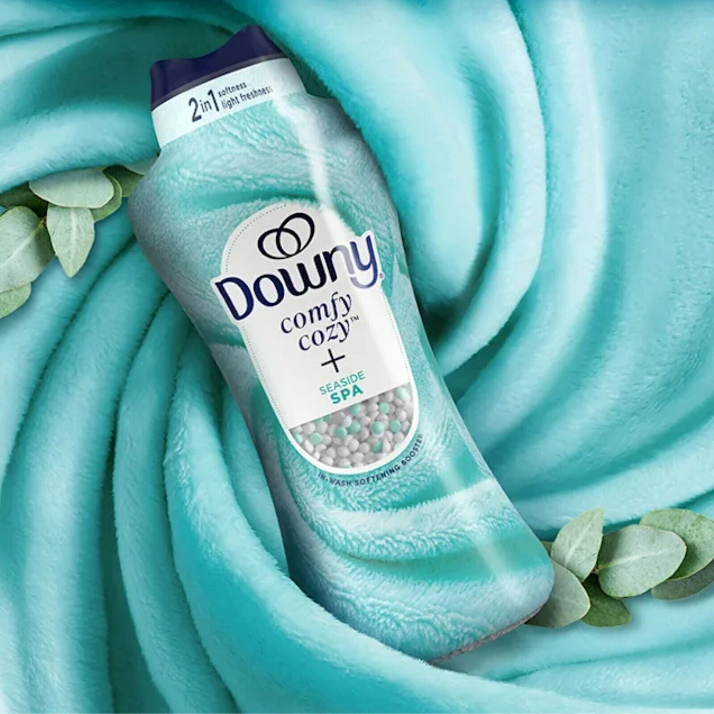 Downy Comfy Cozy 2 in 1 Laundry Scent and Softness Booster Beads Seaside Spa new
