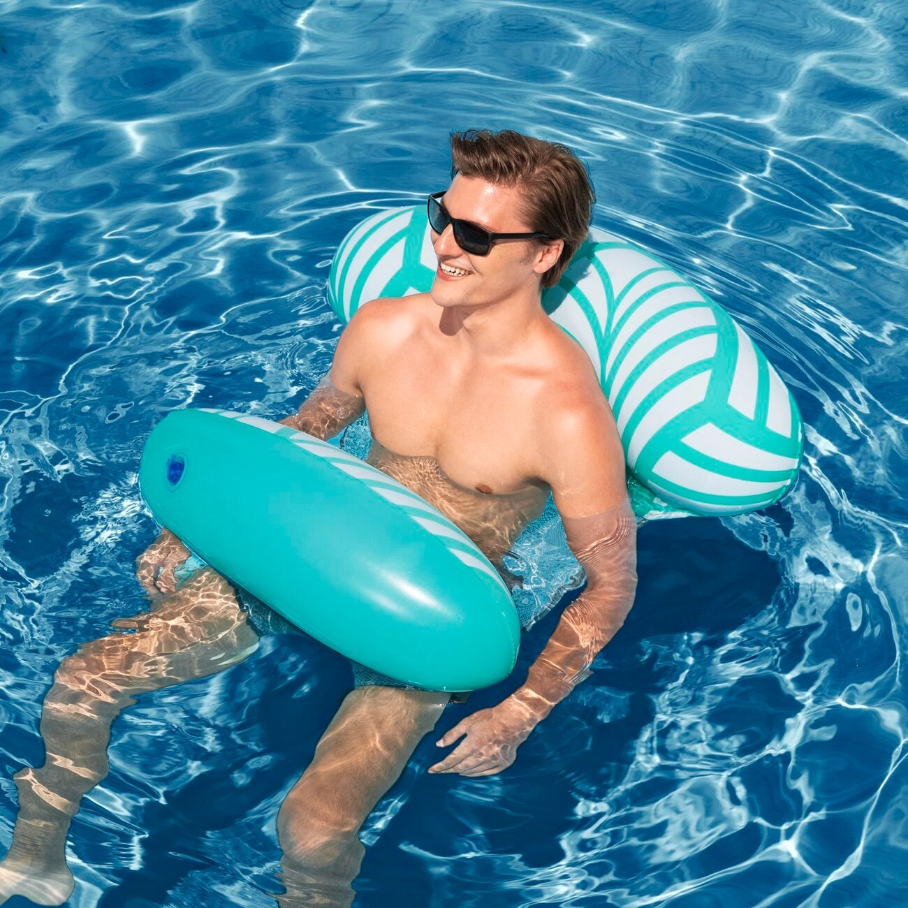 Bestway H2OGO Inflatable Swimming Pool Hammock Lounge Bed Pool Floating Chair