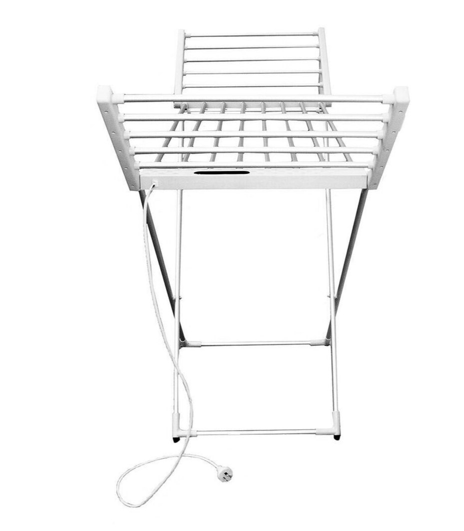 Living Elements Winged Electric Heated Clothes Airer Aluminium Garments Rack