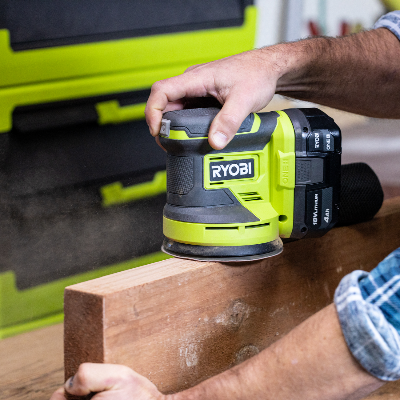Ryobi ONE+ Random Orbital Sander 18V DIY Woodwork Sanding Polisher  - Tool Only