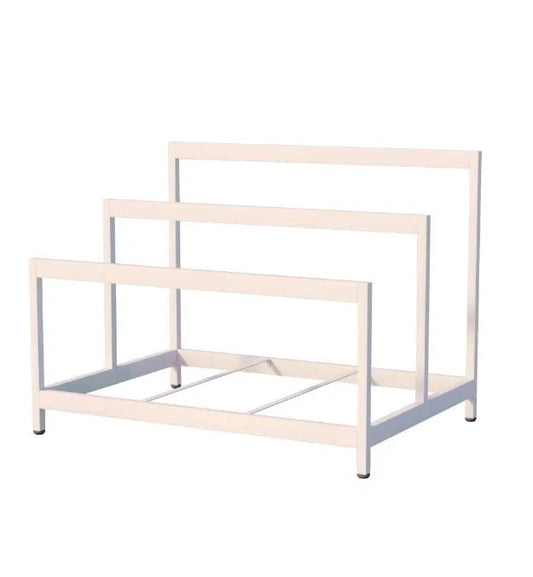 Rapid Float Metal Rack Poolside Organizer Storage Shelf Dryer Stand White