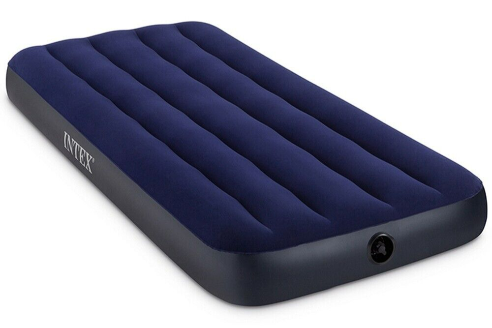 Intex Single Twin Classic Downy Airbed Inflatable Mattress Travel Car Camping