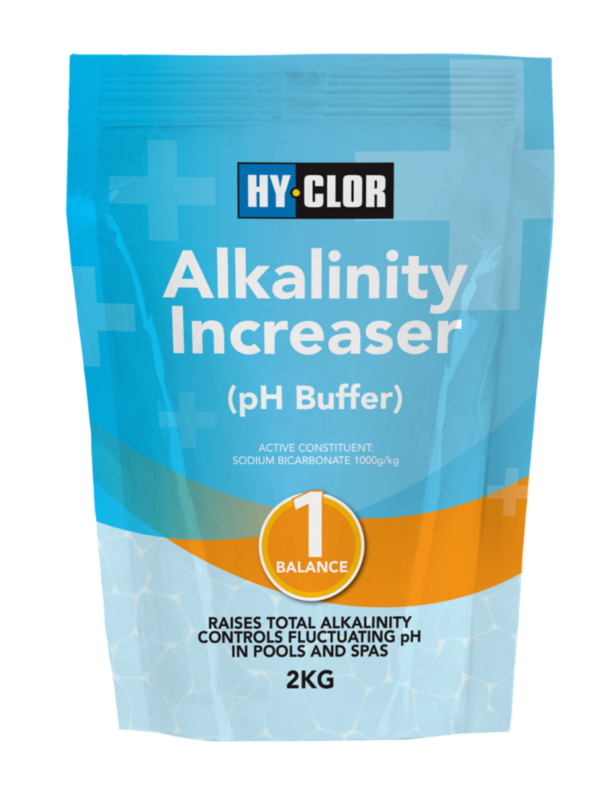 Hy-Clor Alkalinity Increaser pH Buffer Swimming Pool Spas Water Soft Pack 2kg
