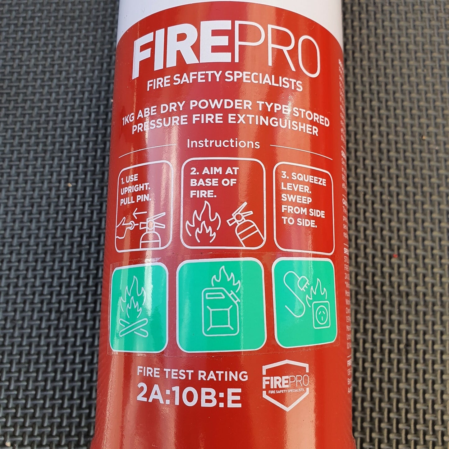 FirePro Fire Extinguisher 1kg + Blanket 1m x 1m Kit Home Car Caravan Boat