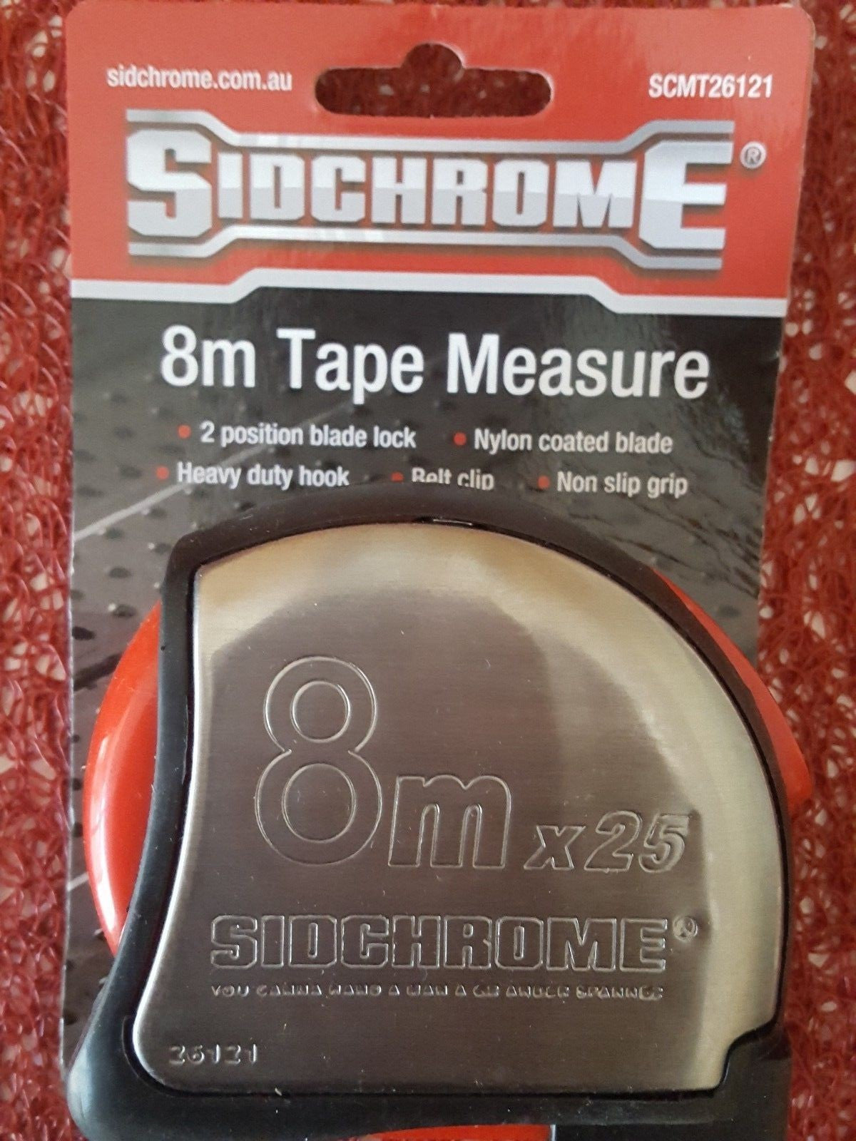 Sidchrome 8M Measuring Tape Flexible Measure Metric Ruler Retractable Roller