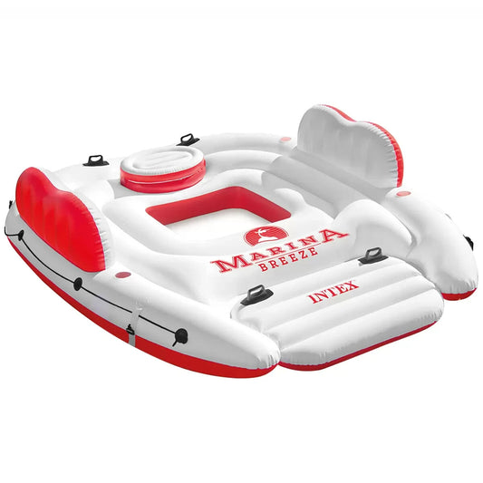 Intex Inflatable Island Float Marina Breeze Raft Ride On Water River Pool 259cm
